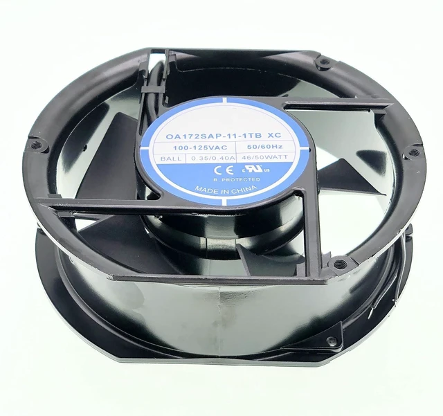 Alt view image 5 of 6 - New Cooling fan For OA172SAP-11-1TB XC AC100-125V 0.35/.040A 46/50W 50/60Hz 2-Wire 17CM Size:172x150x51mm.