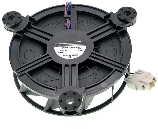 Main image of GW12E12MS1CB-52 Refrigerator Evaporator Cooling Fan Compatible with Refrigerator, DC12V 0.22A Size:124x32mm.