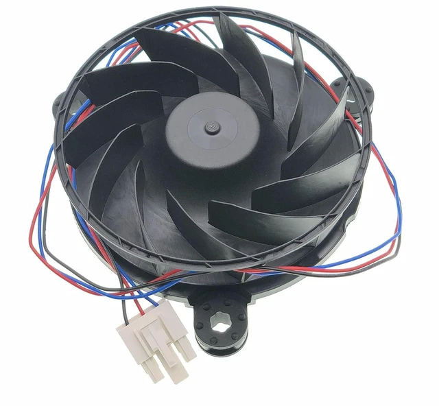 Alt view image 5 of 7 - GW12E12MS1CB-52 Refrigerator Evaporator Cooling Fan Compatible with Refrigerator, DC12V 0.22A Size:124x32mm.