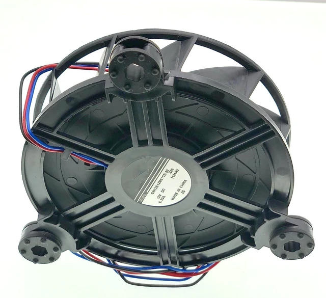 Alt view image 7 of 7 - GW12E12MS1CB-52 Refrigerator Evaporator Cooling Fan Compatible with Refrigerator, DC12V 0.22A Size:124x32mm.