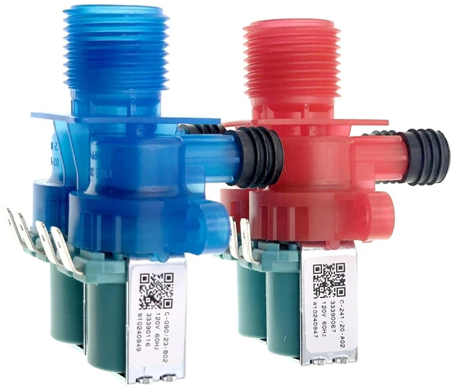 Main image of W10240947&W10240949 Washing Machine Water Inlet Valve Fit for Whirlpool, Kenmore, Maytag Washer, Replaces W11220205, W109215168740, W10921514