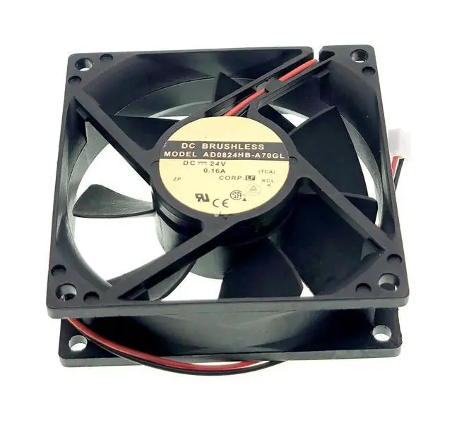 Alt view image 5 of 7 - for ADDA AD0824HB-A70GL DC24V 0.16A Size:80X80X25mm, 2-Wire Cooling Fan.