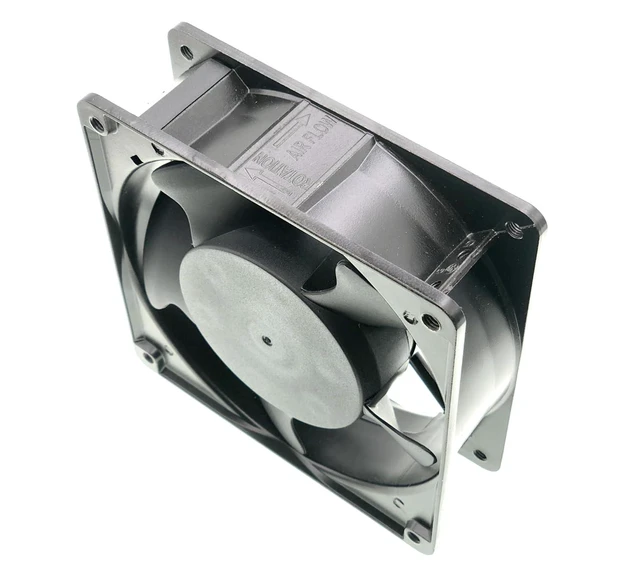 Alt view image 2 of 7 - For NMB 4715MS-22T-B50 220V 50/60HZ D644099 14/13W 12038 Aluminum Frame AC Cooling Fan.