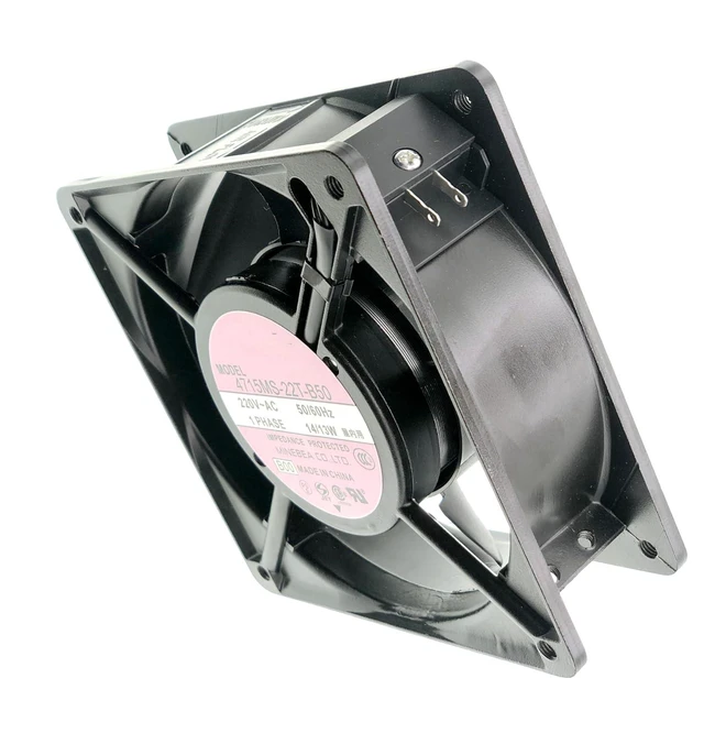 Alt view image 5 of 7 - For NMB 4715MS-22T-B50 220V 50/60HZ D644099 14/13W 12038 Aluminum Frame AC Cooling Fan.