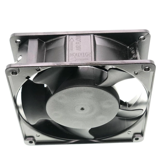 Alt view image 7 of 7 - For NMB 4715MS-22T-B50 220V 50/60HZ D644099 14/13W 12038 Aluminum Frame AC Cooling Fan.
