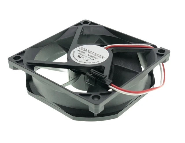 Alt view image 4 of 6 - for TONON TD9025LS Wine Fridge Hotel Refrigerator, DC12V 0.16A Size: 90x90x25mm, (E1 Plug) 2-Wire Cooling Fan.
