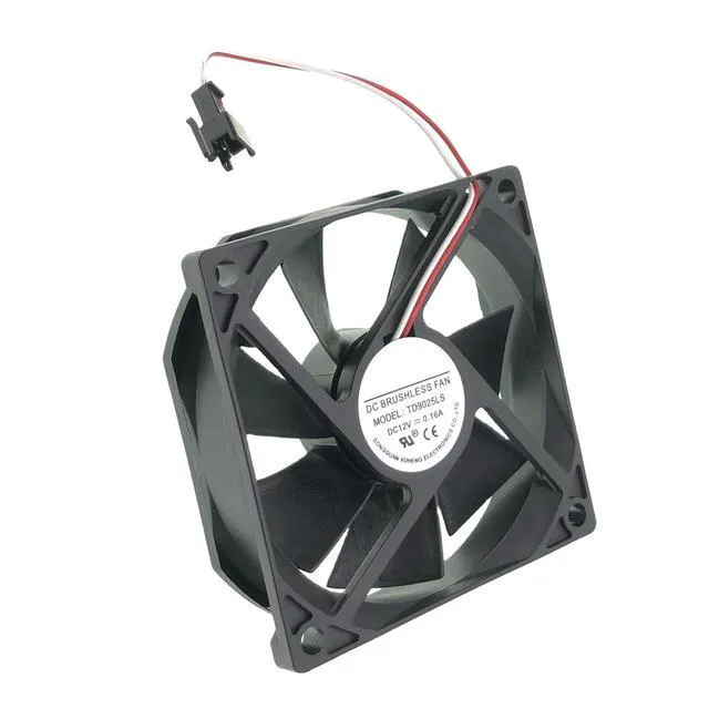Alt view image 3 of 6 - for TONON TD9025LS Wine Fridge Hotel Refrigerator, DC12V 0.16A Size: 90x90x25mm, (E1 Plug) 2-Wire Cooling Fan.