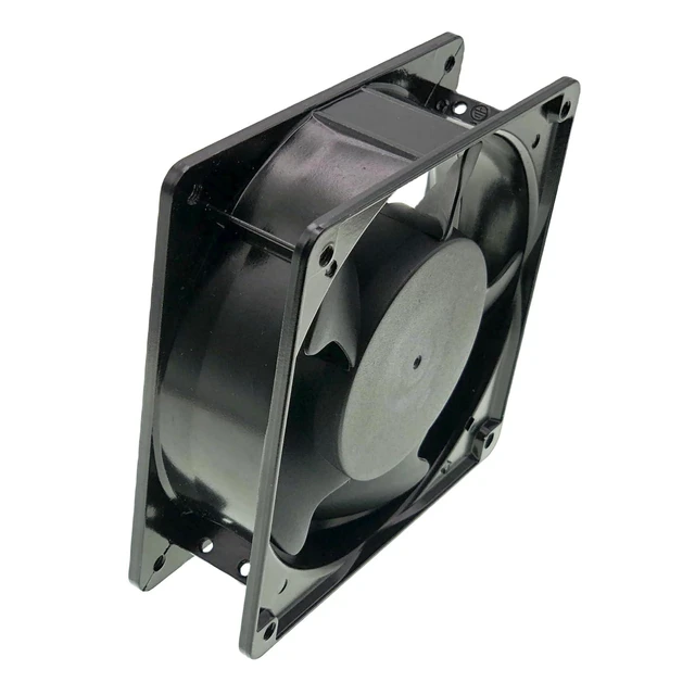 Alt view image 3 of 7 - For FULLTECH UF-12A11 BTH 115V 14/12W 12038 2-Pin Cabinet Cooling Fan Size: 120X120X38mm.