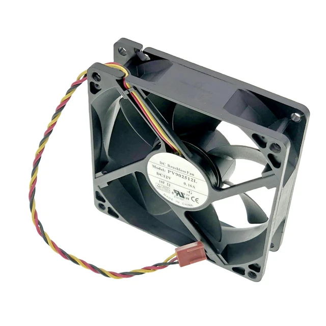 Alt view image 3 of 7 - for Foxconn PV902512L DC12V 0.16A 3-Pin 3-Wire Silent Chassis Cooling Fan Size:92x92x25mm.