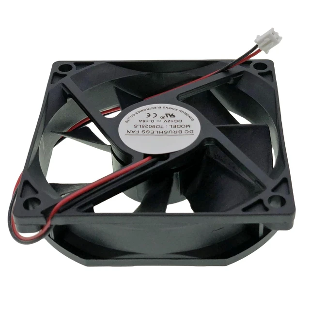 Alt view image 7 of 7 - for TONON TD9025LS Wine Fridge Hotel Refrigerator, DC12V 0.16A Size: 90x90x25mm, 2-Wire Cooling Fan.