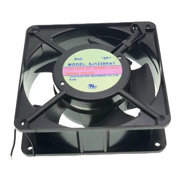 Alt view image 3 of 7 - for Suntronix SJ1238HA1 Axial Fan, AC 110V~120V 0.27A 50-60Hz,2-Wire Ball Cabinet Cooling Fan Size:120X120X38mm.