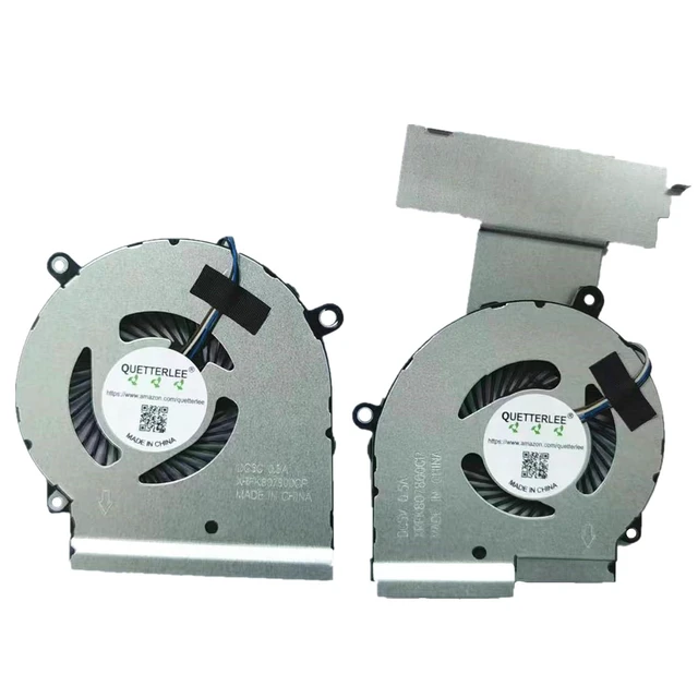 Alt view image 2 of 2 - New CPU + GPU Cooling Fan for HP OMEN 15-DC 15-DC0013TX 15-DC0004TX 15-DC0005TX 15-dc0007TX 15-dc0009TX 15-dc0011TX 15-dc0013tx TPN-Q211 Series G3D-CPU L30204-001 G3D-GPU L30203-001 Fan