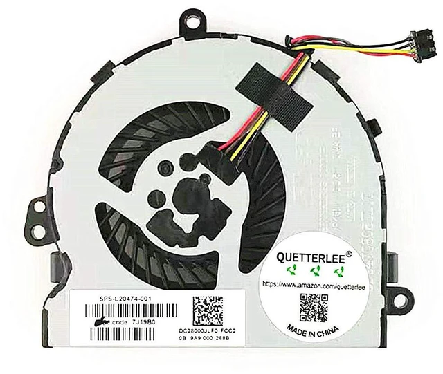 Main image of Replacement New CPU Cooling Fan for HP 15-DA 15-DR 15-DX 15-DB 15Q-DX 15T-DS 250 G7 255 G7 256 G7 TPN-C129 TPN-C130 15-DAXXX 15-DBXXX 15-DRXXX Series L20474-001 DFS470805CLOT FK3M Fan