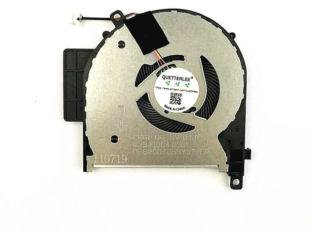 Main image of Replacement New CPU Cooling Fan for HP Envy 15-CP 15-CN 15M-CP 15-cp0053cl 15-cp0076nr 15-cp0078nr 15-cn0001la 15M-CN 15M-CN0011DX TPN-W134 TPN-W135 Series L23569-001 L20107-001 FKG1 Fan