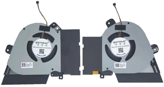 Alt view image 3 of 4 - Replacement New Laptop CPU and GPU Cooling Fan for ASUS ROG Zephyrus S GX502G GX502GW GX502GV GX502LWS GX502LXS Series DFS200912210T FL6H DFSCK221051821 FL6G DC12V 1A Fan