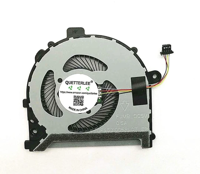 Alt view image 4 of 5 - Replacement New Laptop CPU Cooling Fan for Dell Vostro 14 5471 13 5370 14-5471 13-5370 Series DFS531005PL0T FJMB 0RV0CY CN-ORV0CY Fan