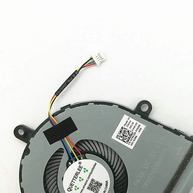 Alt view image 3 of 6 - Replacement New Laptop CPU Cooling Fan for Dell Inspiron 3533 3583 3593 3585 5593 5594 3501 3505 vostro 3400 3401 3500 2021 3583 3584 Series 07MCD0 DFS531005MCOT FK39 PB7806S05HN2 DC5V Fan