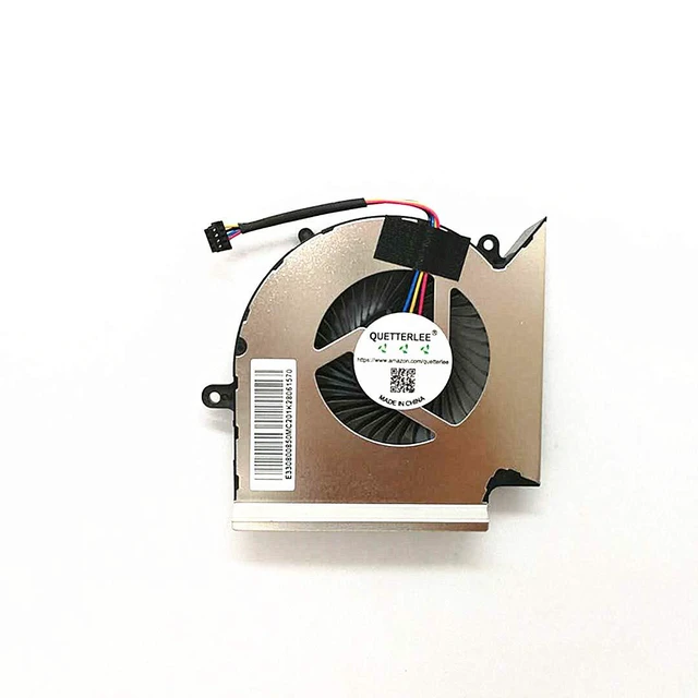 Alt view image 4 of 5 - Replacement New Laptop CPU Cooling Fan for MSI GL65 GE65 GP65 WE65 GL65 Leopard 10SFKV-062 MS-16U1 MS-16U2 MS-16U5 MS-16U7 Series PABD07012SH N425 Fan