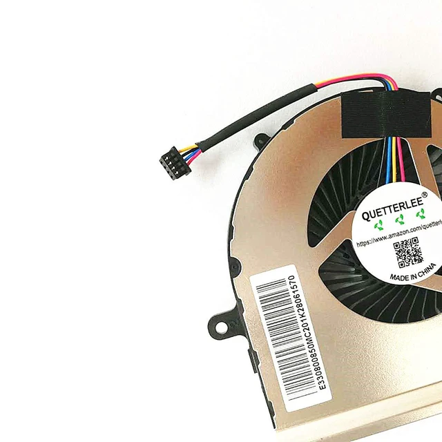 Alt view image 3 of 5 - Replacement New Laptop CPU Cooling Fan for MSI GL65 GE65 GP65 WE65 GL65 Leopard 10SFKV-062 MS-16U1 MS-16U2 MS-16U5 MS-16U7 Series PABD07012SH N425 Fan