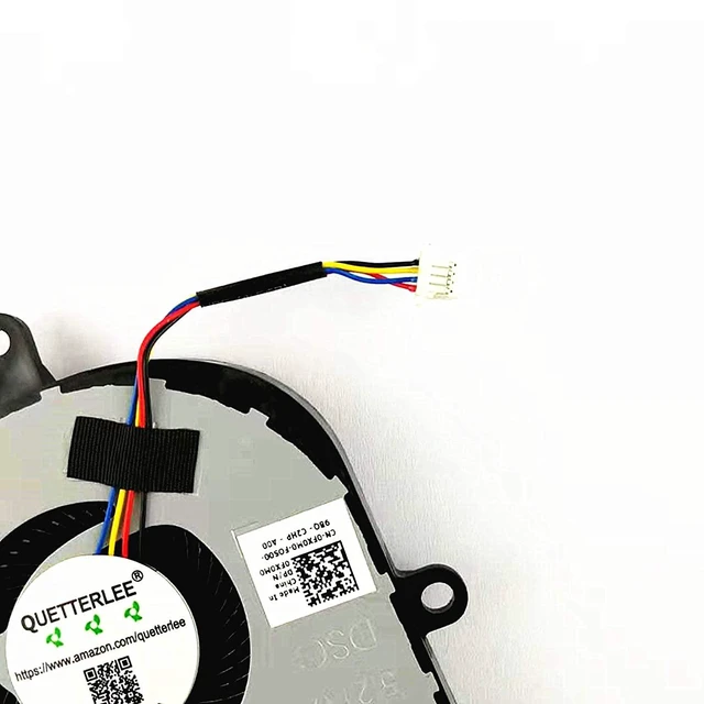 Alt view image 3 of 5 - Replacement New CPU Cooling Fan for Dell Latitude 3590 L3590 E3590 Inspiron 15 5570 5575 5770 3585 17-3780 3793 5770 Vostro 3580 3590 3591 3593 Series 0FX0M0 DC28000K9D0 DFS1503055P0T FK3A