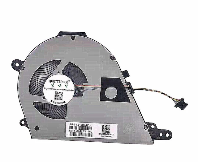 Main image of Replacement New Laptop CPU Cooling Fan for HP Chromebook 15-DE 15-DE0003NA 15-de0517wm TPN-C140 Series L54807-001 EG50040S1-CH70-S9A 7J1980 DC5V 2.25W Fan