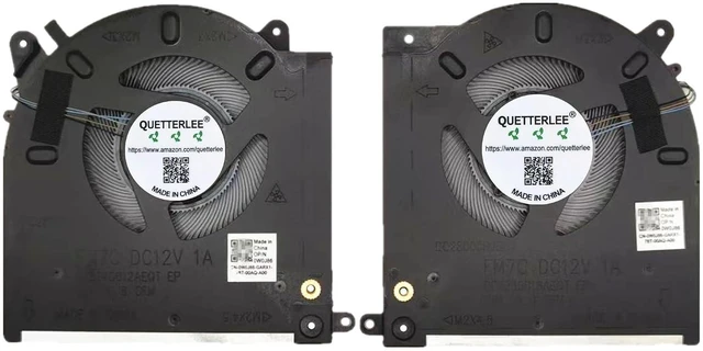 Main image of New CPU + GPU Cooling Fan for Dell Alienware M15 R3 M15 R4 AWM15-7272WHT-PUS AWM15R4-7689WHT-PUS 7818WHT ALWM15R3 RTX Series 0D1X38 0TG9V0 EG50061S1-C070-S9A EG50061S1-C080-S9A FM7C FM7D DC 12V Fan