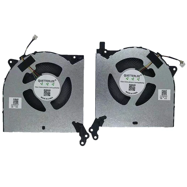 Alt view image 2 of 2 - Replacement New Laptop CPU and GPU Cooling Fan for Lenovo Legion Y7000 2020H2020 Paragraph Series 5F10S13917 DFS5M325063B1C FM9H DFS5K323161A1C FM9J DC28000FAF0 DC28000FBF1 DC5V Fan