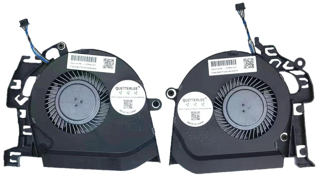 Alt view image 2 of 2 - Replacement New Laptop CPU + GPU Cooling Fan for HP Studio ZBook 15 G5 ZBook 15 G6 Series L30894-001 L30895-001 L28713-001 L28712-001 NS85C01-17J04 NS85C01-17J03 DC5V 0.5A Fan