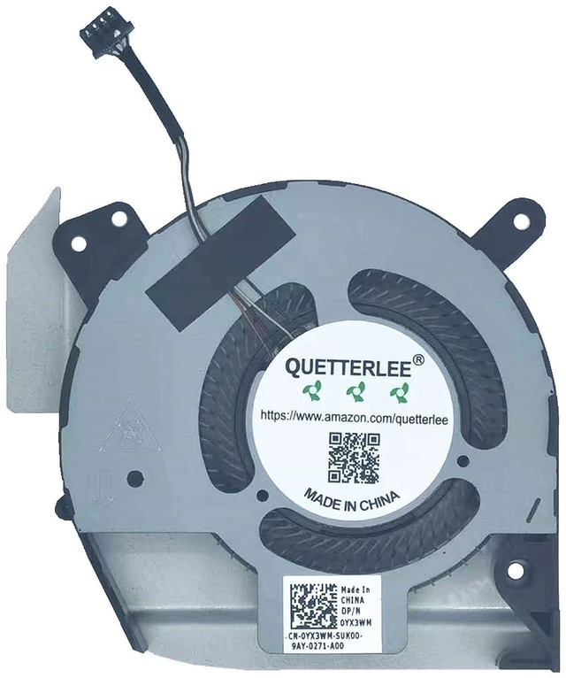 Main image of Replacement New Laptop Integrated Graphics CPU Cooling Fan for Dell Latitude 5401 Series DP/N EG50060S1-C400-S9A 0YX3WM DC5V 0.34A Fan