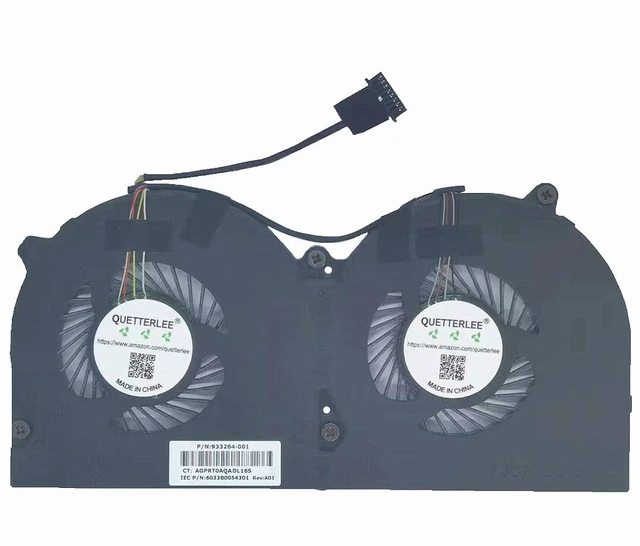 Alt view image 2 of 2 - Replacement New Laptop CPU Cooling Fan for HP Elite POS 141 143 145 Series DP/N 933264-001 6033B0054301 DFS531005PL0T FJCR DC5V Fan