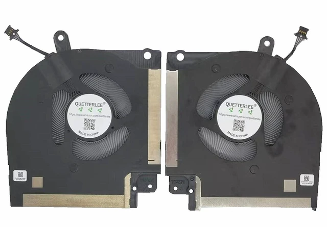 Main image of Replacement New Laptop CPU + GPU Cooling Fan for DELL Alienware X17 R1 X17R1 X17 R2 X17R2 2021 Series CN-0X63JW CN-09DNWT EG50061S1-1C050-S9A EG50061S1-1C040-S9A DC12V 0.4A Fan