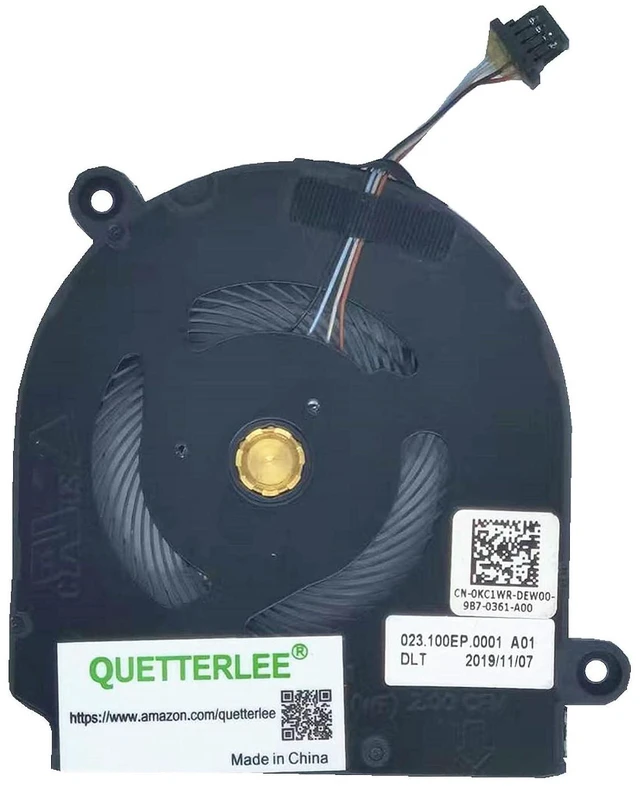 Main image of Replacement New Laptop CPU Cooling Fan for Dell Latitude 5300 5310 2-in-1 Series 0KC1WR NS65C11-18G21 023.100EP.0011 EG50040S1-CF50-S9A DC5V 0.5A Fan