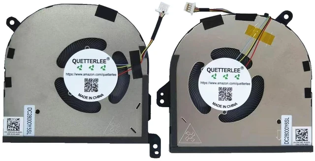 Main image of Replacement New Laptop CPU and GPU Cooling Fan for Dell XPS 9520 Precision 5570 Series 0594WG 0MC4KC EG50050S1-CJ60-S9A EG50050S1-CJ80-S9A DC28000Y6SL DC28000Y5SL DC5V Fan