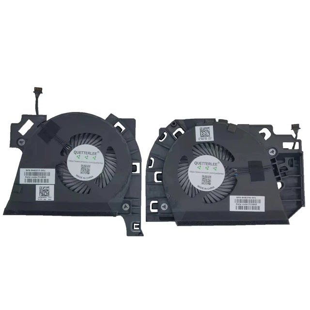 Alt view image 2 of 2 - New Laptop CPU+GPU Cooling Fan for HP Mobile Worstation ZBook 17 G3 Series 848377-001 848378-001 7J1850 7J18A0 DFS2004054M0T FGD9 DFS561405PL0T FGDN 5V 0.5A Fan