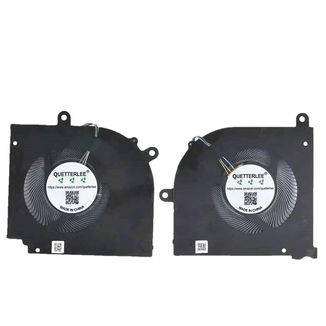 Alt view image 2 of 6 - New Laptop CPU and GPU Cooling Fan for MSI Stealth 15M A11UEK 15M A11UEK-009 15M A11UEK-280 15M-A11UEKV 15M-A11SEK 15M-A11SDK MS-1562 MS-1563 MS-15B1 Series BS5405HS-U4X BS5405HS-U4W DC 5V 1A Fan