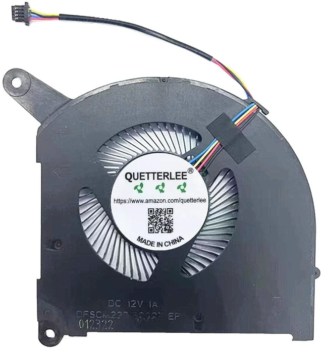 Alt view image 4 of 4 - Replacement New Laptop CPU+GPU Cooling Fan for Gigabyte AERO 16 AERO 17 YE5 XE5 KE5 YE4 XE4 KE4 RP86 RP86YE RP87 RP87YE5 Series DFSCL12E064867 FP2D DFSCM227163927 FP2F 12V 1A Fan