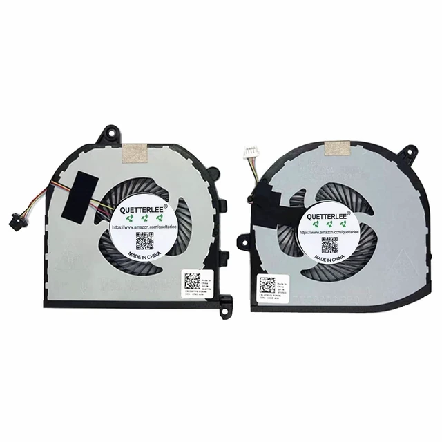 Alt view image 2 of 4 - Replacement New Laptop CPU+GPU Cooling Fan for Dell XPS 15 9570 7590 XPS15-9570 Precision 5540 5530 M5530 M5540 Series DFS501105PR0T FKCH DFS501105PQ0T FJ6J 008YY9 0TK9J1 Fan