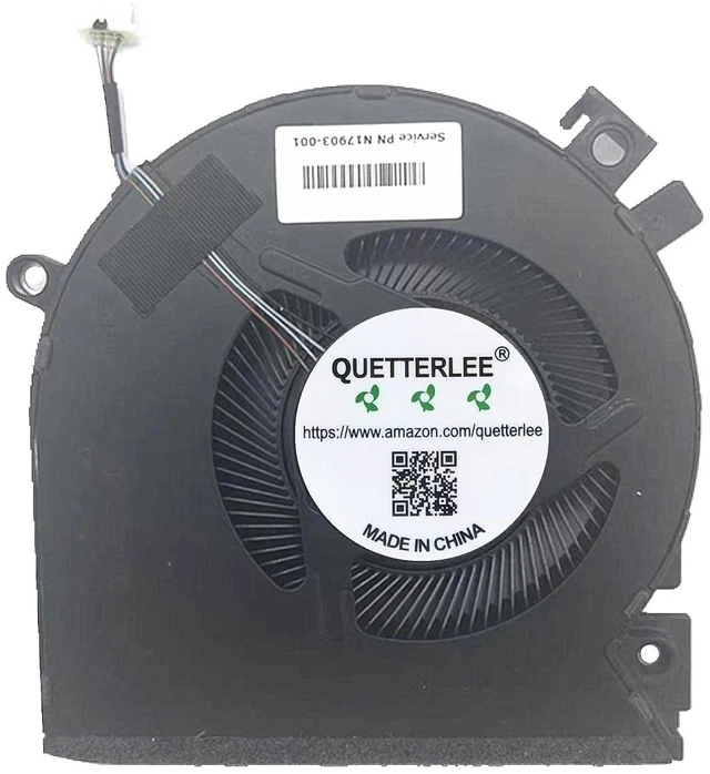 Main image of Replacement New Laptop CPU Cooling Fan for HP Victus 15-FA 15-FB 15-fa0031dx 15-fb0028nr TPN-Q278 TPN-Q279 15-FB0028NR 0050AX 0103LA Series N17902-001 N13304-001 DFS5K22B056737 FPJY Fan