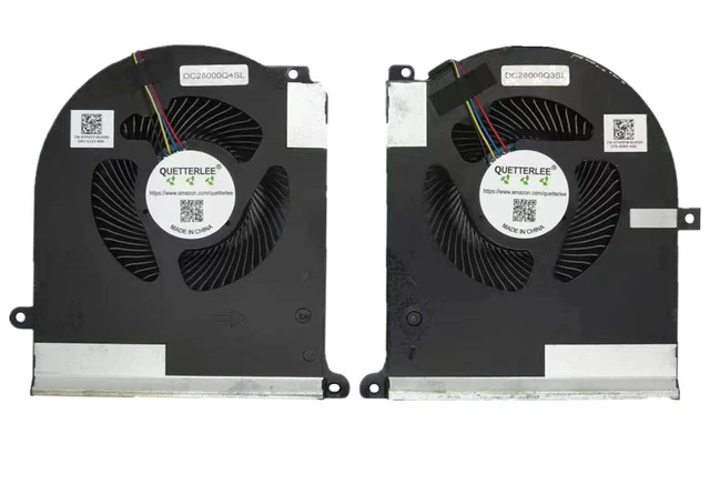 Main image of Replacement New Laptop CPU + GPU Cooling Fan for Dell Alienware Area 51m R2 Series 0TW5Y8 0TPV77 DC28000Q3SL DC28000Q4SL EG80151S1-C020-S9A EG80151S1-C010-S9A DC12V Fan