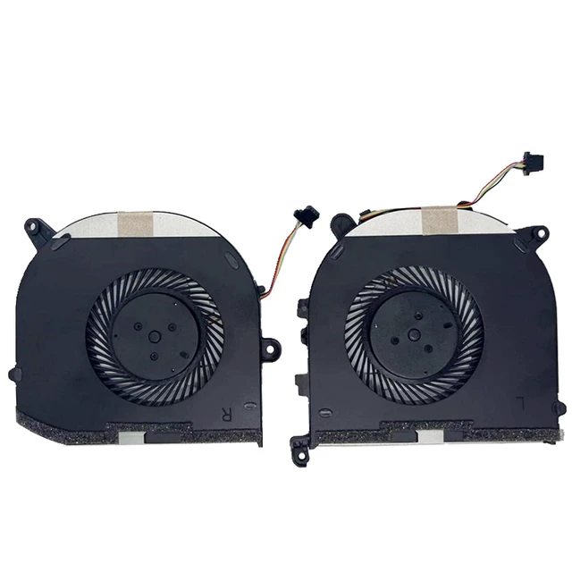 Alt view image 2 of 6 - Replacement New Laptop CPU+GPU Cooling Fan for DELL XPS 15 9560 Precision 5520 Series 0VJ2HC 0TK9J1 DFS501105PROT FJ6P DFS501105PQ0T FJ6J DC5V Fan