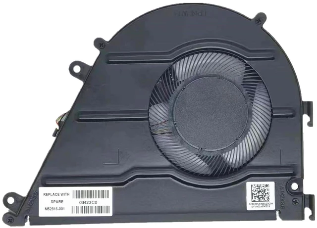 Alt view image 2 of 2 - New Laptop CPU Cooling Fan for HP Pavilion Aero 13-BE 13-BE2032AU 13-BE2047AU 13-BE0032AU 13-BE0033AU 13-BE2024AU 2025AU TPN-W152 2021 Series M52816-001 DFS5K12115491P FNA0 DC 5V 0.5A Fan