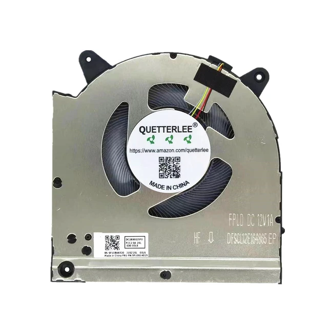 Alt view image 3 of 4 - New Laptop CPU and GPU Cooling Fan for Lenovo Legion 2022 Y9000X R9000X IAH7 ARH7 S7 16IAH7 82TF 16ARHA7 82UG Series DFSCL12E164865 FPLD DFSCL12E064865 FPLC 5F10S14025 DC 12V 1A Fan