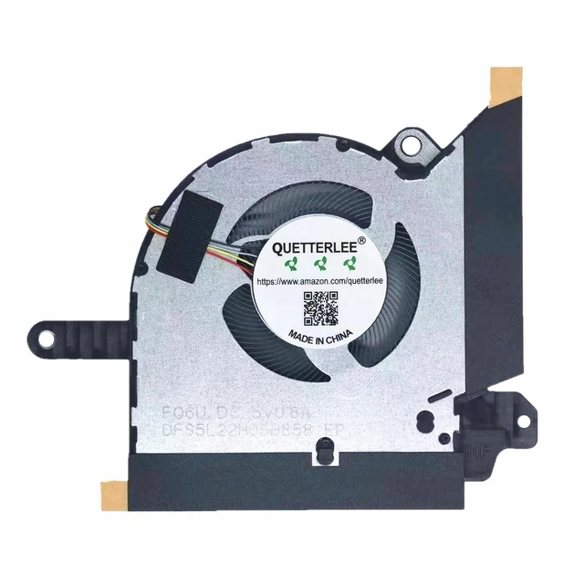 Alt view image 4 of 4 - New Laptop CPU + GPU Cooling Fan for ASUS ROG Flow X13 2023 GV302X GV302XI GV302XV GV302XU GV302XA Series DFS5L22H05B857 FQ6T DFS5L22H05B858 FQ6U 13NR0EN0T04011 13NR0EN0T05011 DC 5V 0.8A Fan