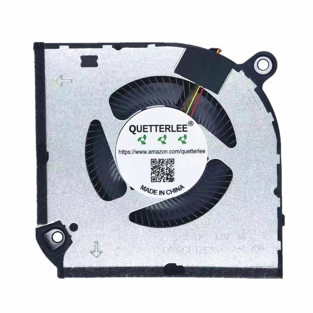 Alt view image 4 of 4 - New Laptop CPU+GPU Cooling Fan for Acer Nitro ANV15-51 ANV15-41 ANV15-51-51H9 ANV15-51-73B9 ANV15-51-532J N23Q22 Series DFSCK22115181R FS0S DFSCL12E16486N FS0R EG75091S1-1C040-S9A/1C020-S9A DC12V Fan