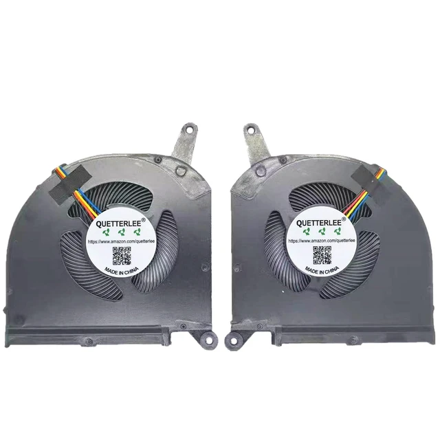 Alt view image 2 of 4 - New Laptop CPU + GPU Cooling Fan for Gigabyte Aorus 15G 15P RX5L RP75 P75 OLED SA 17 HDR XA RP75XA RP77XA RP77XD P77 17g-yc 3080 AERO17 RP77 RP75W AERO 15S NA Series PLB07010S12HH DC12V Fan