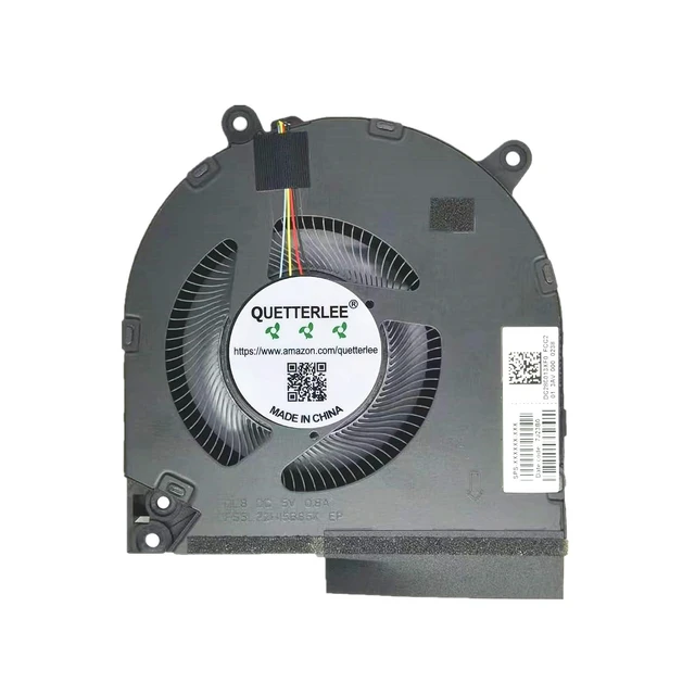 Alt view image 3 of 4 - New CPU + GPU Cooling Fan for HP Victus Gaming Laptop RTX3050 16-R 16-R0008CA 16-R0028CA 16-R0097NR 16-R0057NR 16-DW 16-DX TPN-C169 TPN-C170 Series FQL8 FQL9 DC 5V Fan (Not Applicable to 12V Fan)