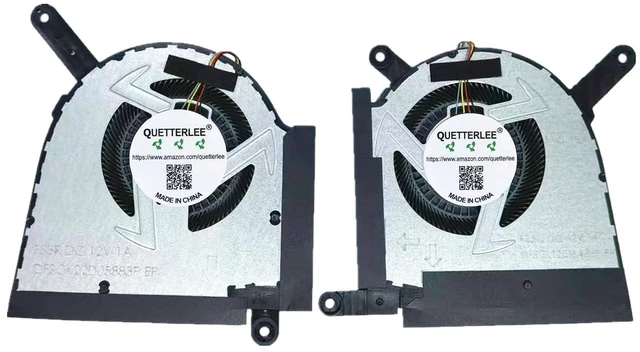 Main image of New Laptop CPU and GPU Cooling Fan for ASUS FX607 FA607 FX607JU FX607JV FA607PI FA607PV 2024 Series FS3Q FS3R DFSCK22D05883P DFSCL12E16486P 13NR0HW0M03011 13NR0HW0M02011 DC12V 1A Fan