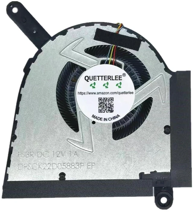 Alt view image 3 of 4 - New Laptop CPU and GPU Cooling Fan for ASUS FX607 FA607 FX607JU FX607JV FA607PI FA607PV 2024 Series FS3Q FS3R DFSCK22D05883P DFSCL12E16486P 13NR0HW0M03011 13NR0HW0M02011 DC12V 1A Fan