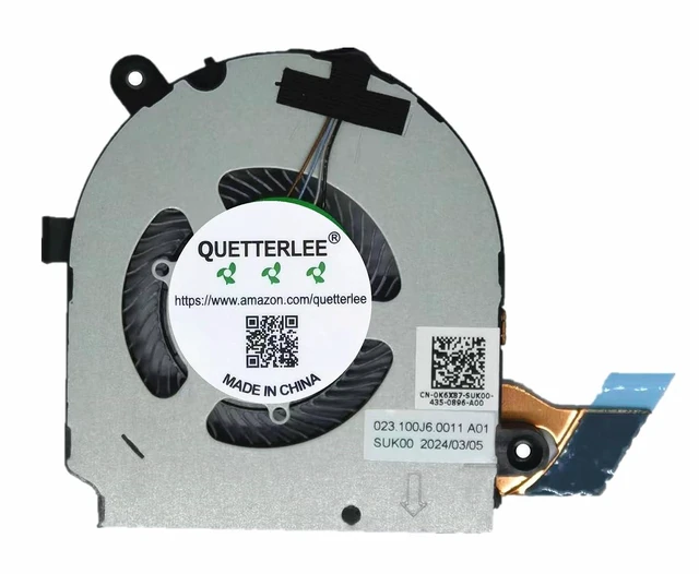 Alt view image 2 of 2 - New Laptop CPU Cooling Fan for Dell Latitude 5310 2-in-1 Series 0K6X87 EG50040S1-CJ00-S9A 023.100J6.0011 DC5V 0.31A Fan