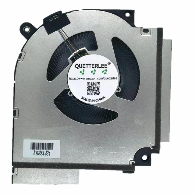 Alt view image 3 of 4 - New Laptop CPU+GPU Cooling Fan for HP OMEN 16-AM 16-am0195ng 16-am0174ng 16-am0173ng 16-am0172ng 16-am0176ng TPN-Q304 Q305 Series P56604-001 P56603-001 EG75091S1-C671-S9A EG75091S1-C661-S9A DC12V Fan